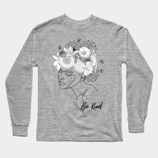 BE KIND WHITE Kindness matters Long Sleeve T-Shirt